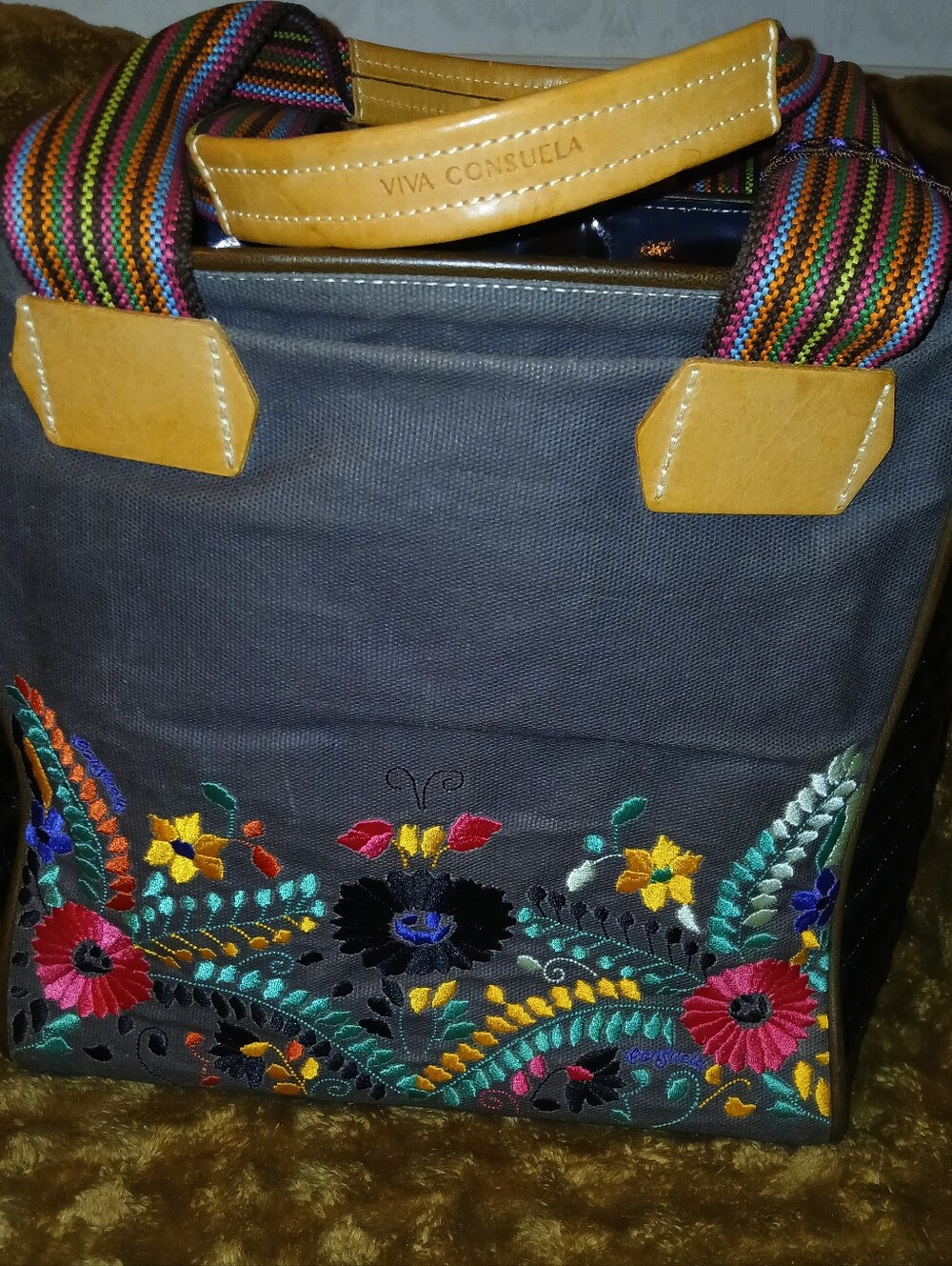 Consuela Embroidered Tote Bag